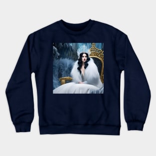 The Snow Queen on her Throne Crewneck Sweatshirt